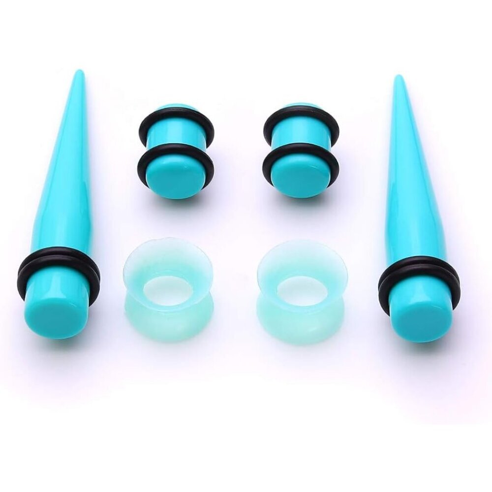 Deluxe 50-Piece Ear Stretching Kit: Tapers, Plugs & Tunnels In Various Sizes View 4